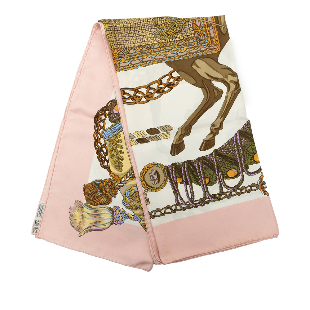 Pre-Loved Hermes Le Timbalier Silk Scarf 90